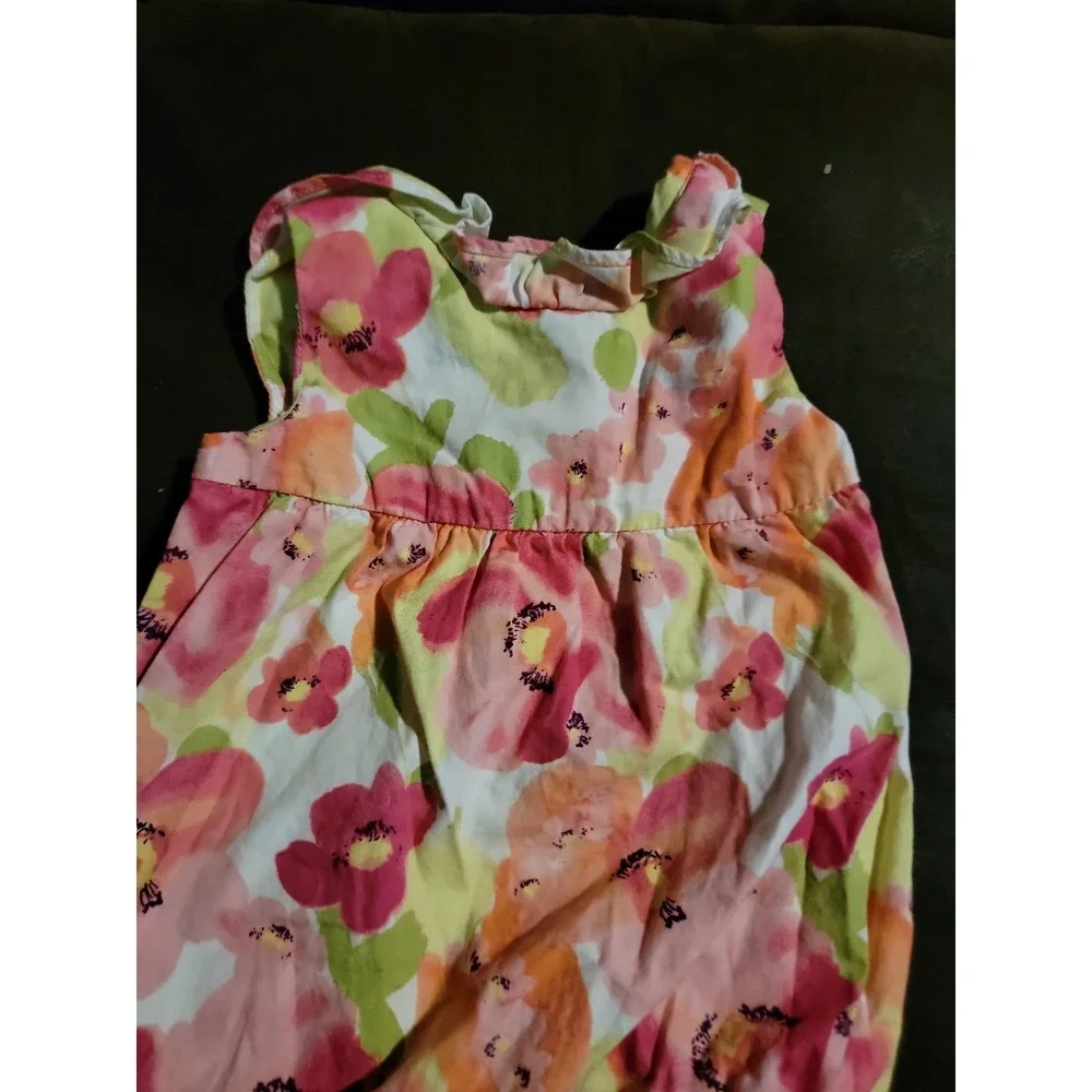 Gymboree floral‎ easter romper bubble 3 6 months